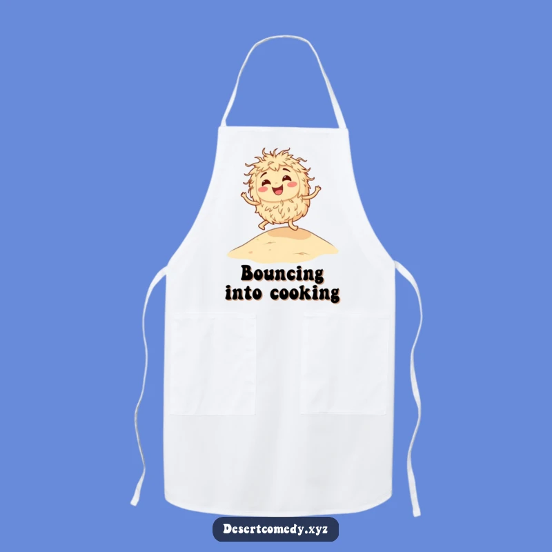 Funny Tumbleweed Kitchen Apron, Desert Humor Chef Outfit, Great Funny Gift