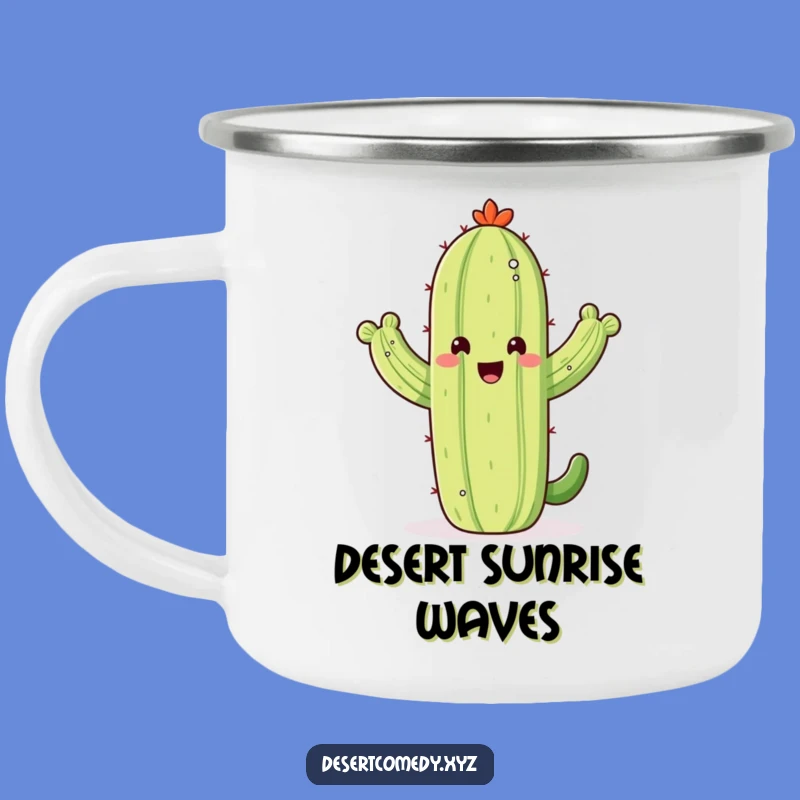 Funny Saguaro Cactus Camping Mug, Desert Adventure Drinkware, Ideal Funny Gift