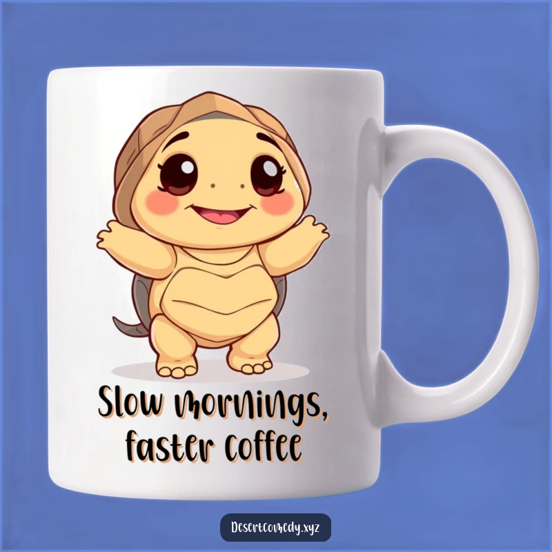 Funny Desert Tortoise Dancing Mug: Hilarious Awkward Moves Gift!