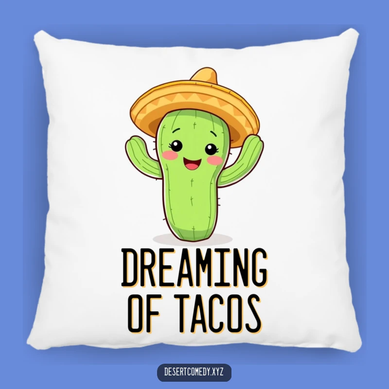 Funny Cactus Fiesta Pillow: Cozy Comfort & Prickly Fun!