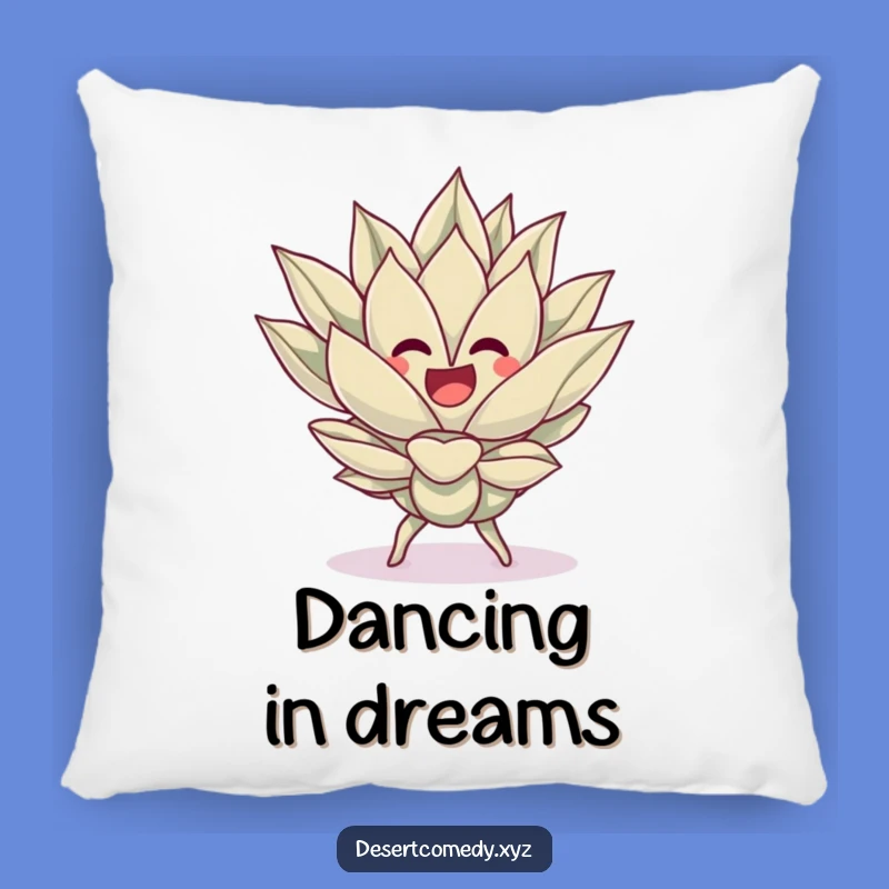 Funny Dancing Agave Pillow, Desert Fiesta Comfort Decor, Adorable Funny Gift
