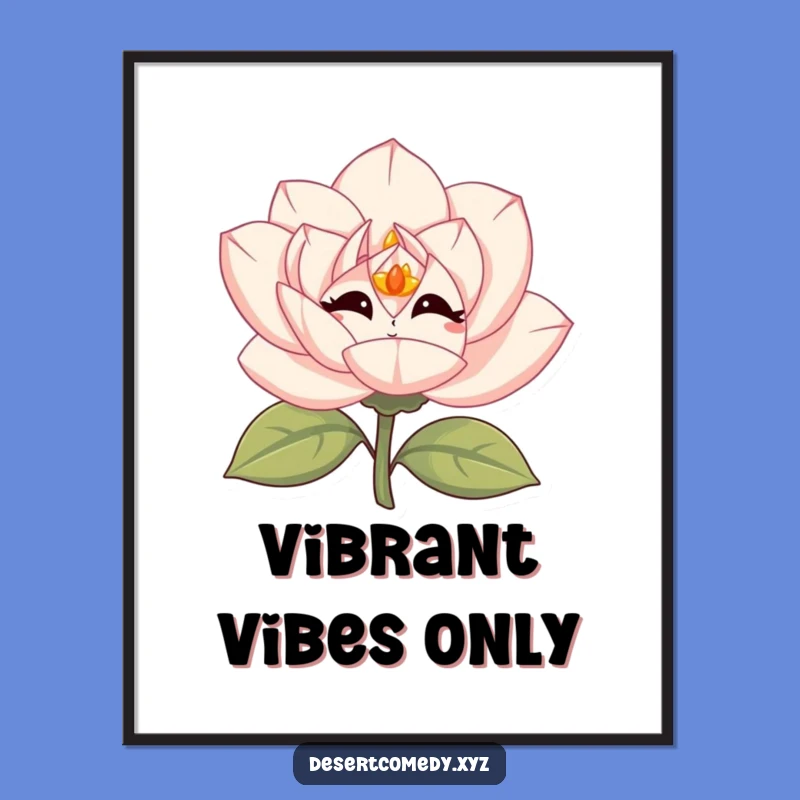 Funny Desert Rose Giggling Poster: Vibrant Art for a Joyful Space!