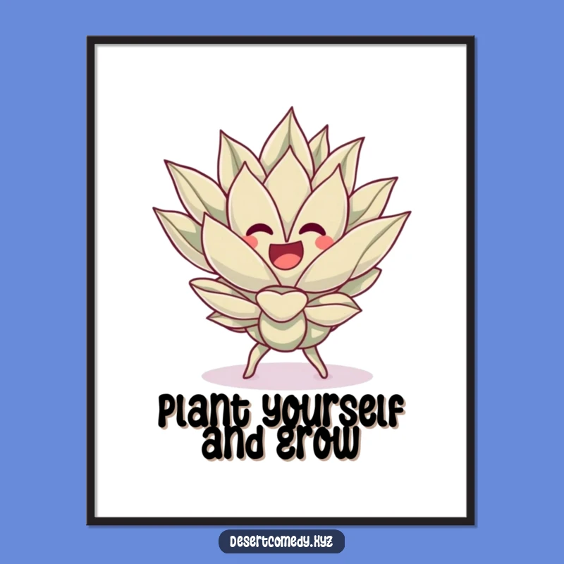 Free Printable Wall Art: Dancing Agave Plant Fun Downloadable Art