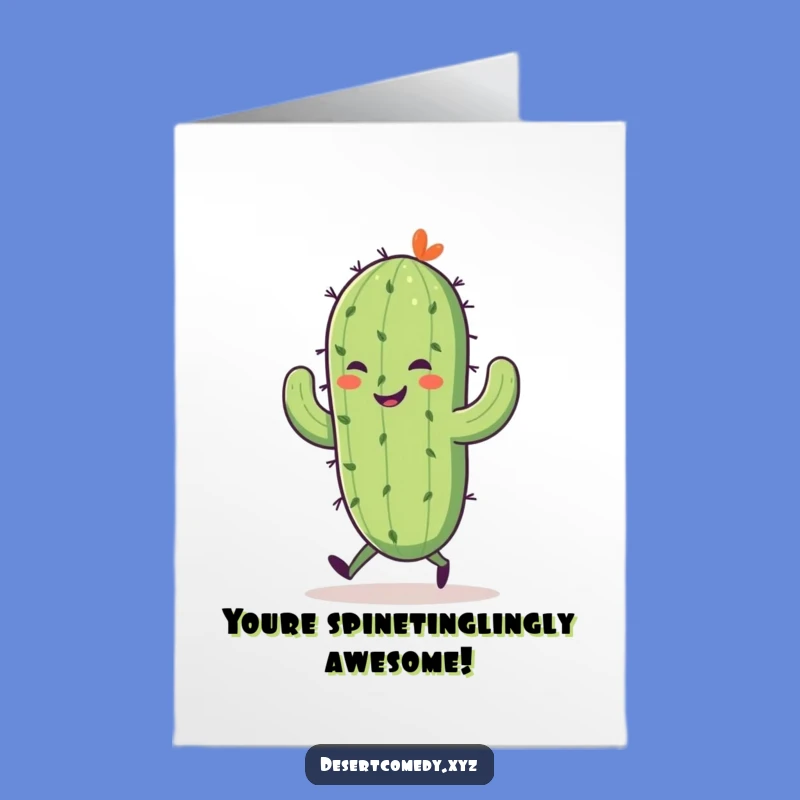 Free Printable Saguaro Cactus Congratulations Card: Lucky Cactus Downloadable Gift