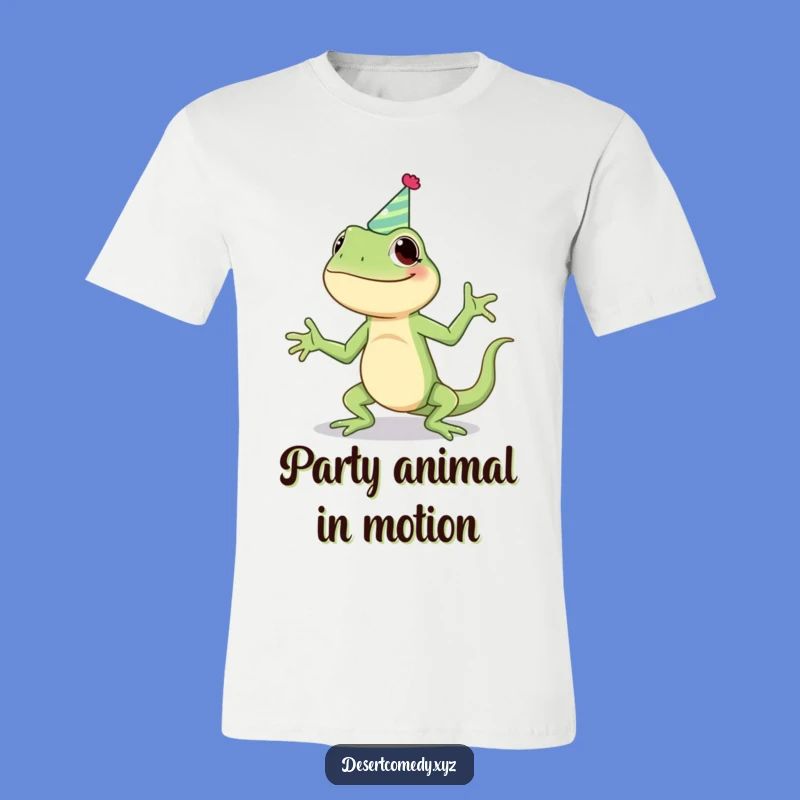 Funny Giggling Lizard T-Shirt - Hilarious Reptile Dance Tee Party Outfit Gift