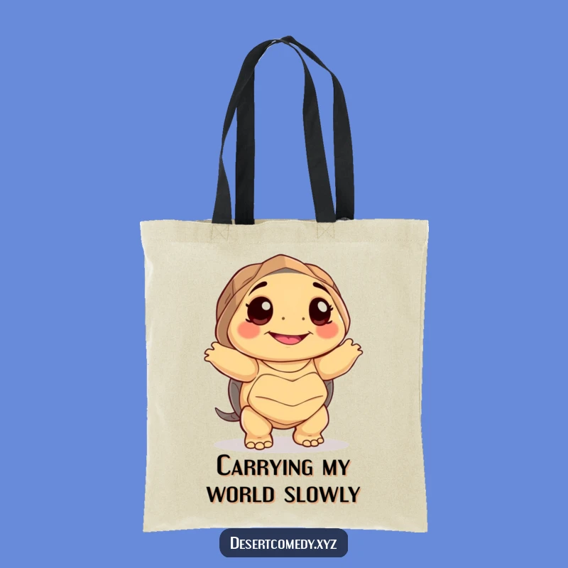 Funny Desert Tortoise Dancing Tote Bag: Carry Your Humor Hilariously!